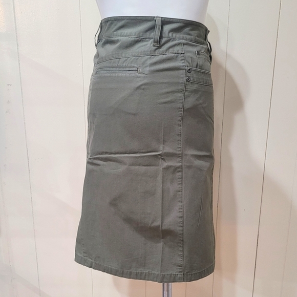 Talbots Olive Green A-line Neutral Casual Skirt Knee Length Women's Sz 10 - Picture 6 of 7